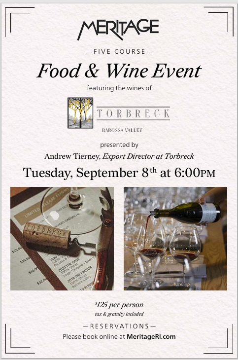 Torbreck Wine and food Event