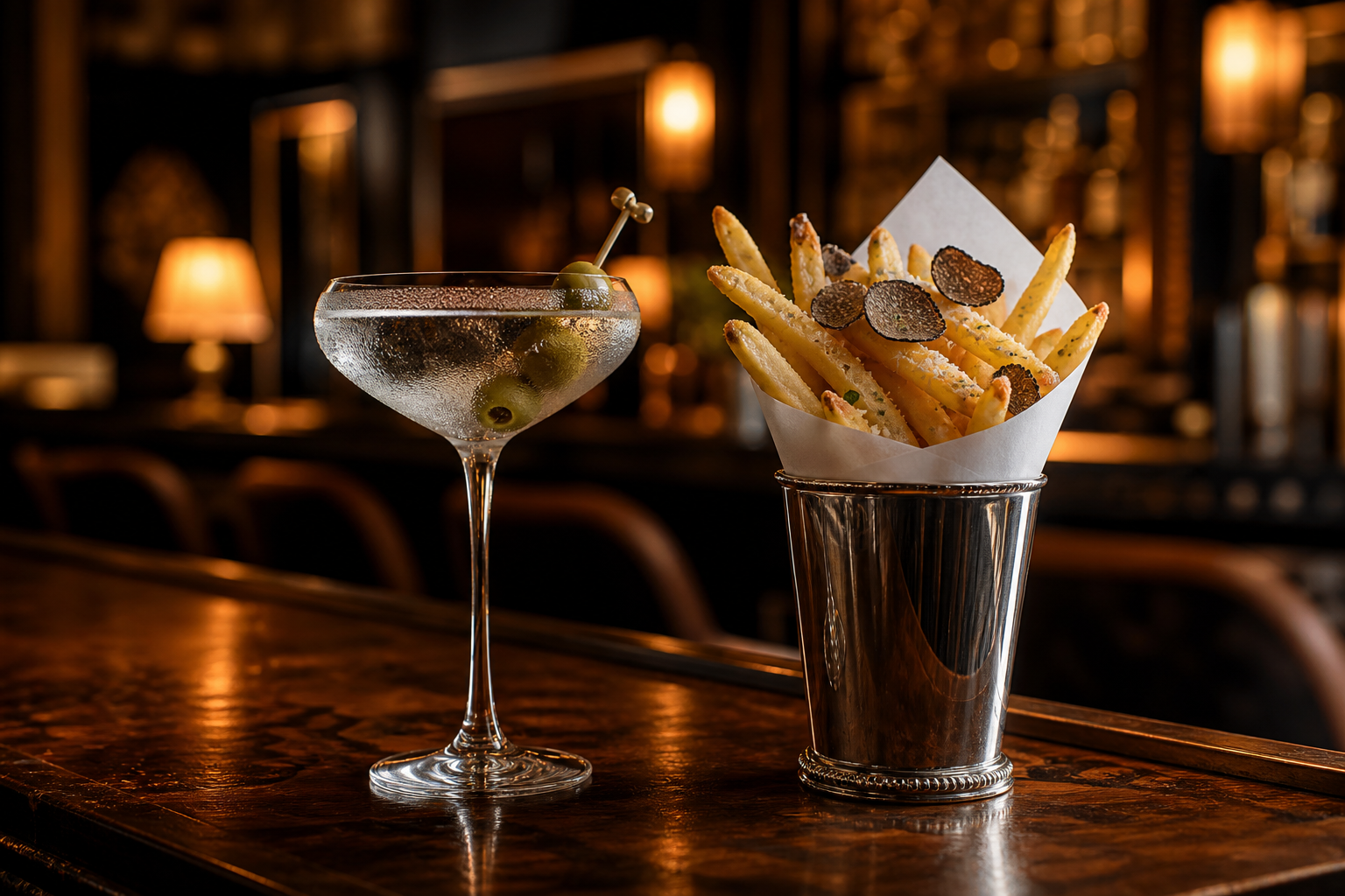 Martini + Truffle Fries