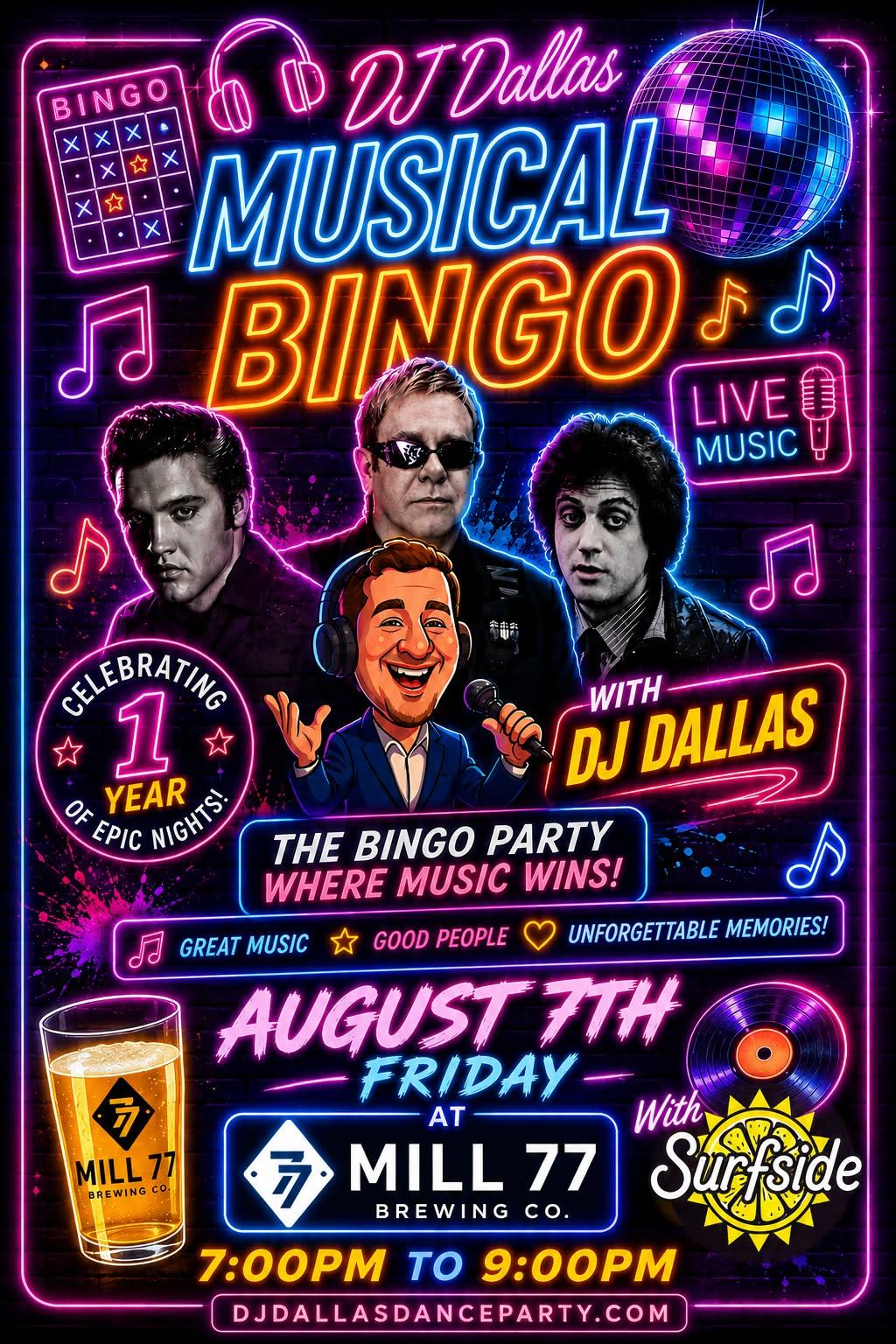 Music Bingo with DJ Dallas